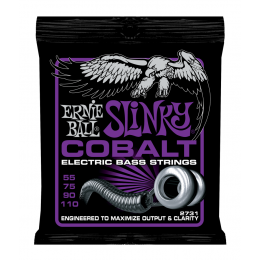 Ernie Ball 2731 струны для бас-гитары Cobalt Bass Power Slinky (55-75-90-110) обмотка кобальт Ernie Ball 2731 струны для бас-гитары Cobalt Bass Power Slinky (55-75-90-110) обмотка кобальт