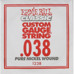 Ernie Ball 1238 струна для электро и акустических гитар. Никель, калибр .038 Ernie Ball 1238 струна для электро и акустических гитар. Никель, калибр .038