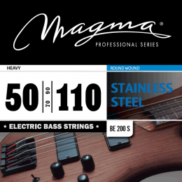 Magma Strings BE200S - Струны для бас-гитары, Серия: Stainless Steel, Калибр: 50-70-90-110, Обмотка: круглая, нержавеющая сталь, Натяжение: Heavy.
