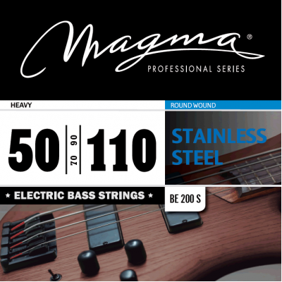 Magma Strings BE200S - Струны для бас-гитары, Серия: Stainless Steel, Калибр: 50-70-90-110, Обмотка: круглая, нержавеющая сталь, Натяжение: Heavy. Magma Strings BE200S - Струны для бас-гитары, Серия: Stainless Steel, Калибр: 50-70-90-110, Обмотка: круглая, нержавеющая сталь, Натяжение: Heavy.