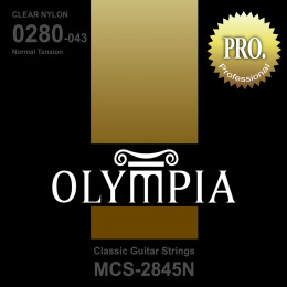 Olympia MCS2845N струны для классической гитары, чистый нейлон, нормальное натяжение, посеребренная оплетка (28-32-40-29w-35-43)