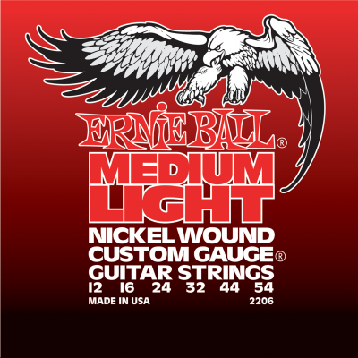 Ernie Ball 2206 струны для эл.гитары Nickel Wound Medium Light (12-16-24w-32-44-54) Ernie Ball 2206 струны для эл.гитары Nickel Wound Medium Light (12-16-24w-32-44-54)