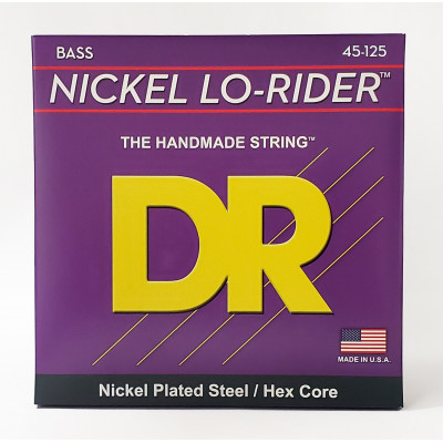 DR NMH5-45 - струны для 5-струнной бас-гитары, Калибр: 45-125, Серия: NICKEL LO-RIDER™, Обмотка: никелированая сталь, Покрытие: нет DR NMH5-45 - струны для 5-струнной бас-гитары, Калибр: 45-125, Серия: NICKEL LO-RIDER™, Обмотка: никелированая сталь, Покрытие: нет