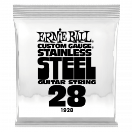Ernie Ball 1928 струна одиночная для электрогитары, Серия Stainless Steel, Калибр: 28, Сердцевина: шестигранник; сталь, покрытая оловом, Обмотка: Ernie Ball 1928 струна одиночная для электрогитары, Серия Stainless Steel, Калибр: 28, Сердцевина: шестигранник; сталь, покрытая оловом, Обмотка: