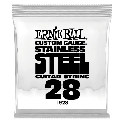Ernie Ball 1928 струна одиночная для электрогитары, Серия Stainless Steel, Калибр: 28, Сердцевина: шестигранник; сталь, покрытая оловом, Обмотка: Ernie Ball 1928 струна одиночная для электрогитары, Серия Stainless Steel, Калибр: 28, Сердцевина: шестигранник; сталь, покрытая оловом, Обмотка: