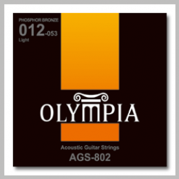 Olympia AGS802 струны для акуст. гитары Phosphor Bronze (12 - 16 - 24 - 32 - 42 - 53)