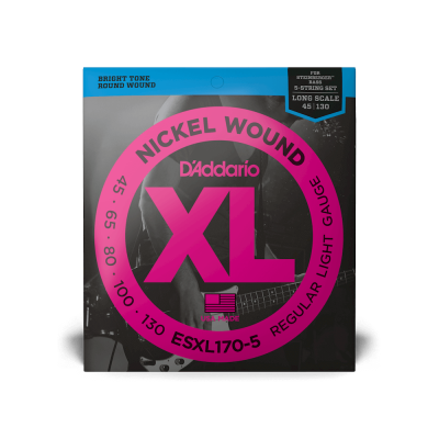 D'addario EXL170-5 - струны для 5 струнной бас-гитары ( 45 - 130 ) никель D'addario EXL170-5 - струны для 5 струнной бас-гитары ( 45 - 130 ) никель