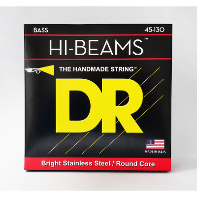 DR MR5-130 - струны для 5-струнной бас-гитары, Калибр: 45-130, Серия: HI-BEAM™, Обмотка: нержавеющая сталь, Покрытие: нет DR MR5-130 - струны для 5-струнной бас-гитары, Калибр: 45-130, Серия: HI-BEAM™, Обмотка: нержавеющая сталь, Покрытие: нет