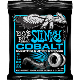 Ernie Ball 2725 струны для эл.гитары Cobalt Electric Extra Slinky (8-11-14-22-30-38) обмотка кобальт