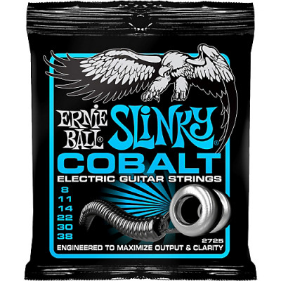 Ernie Ball 2725 струны для эл.гитары Cobalt Electric Extra Slinky (8-11-14-22-30-38) обмотка кобальт Ernie Ball 2725 струны для эл.гитары Cobalt Electric Extra Slinky (8-11-14-22-30-38) обмотка кобальт