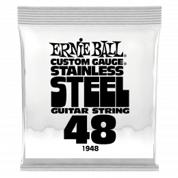 Ernie Ball 1948 струна одиночная для электрогитары, Серия Stainless Steel, Калибр: 48, Сердцевина: шестигранник; сталь, покрытая оловом, Обмотка: Ernie Ball 1948 струна одиночная для электрогитары, Серия Stainless Steel, Калибр: 48, Сердцевина: шестигранник; сталь, покрытая оловом, Обмотка: