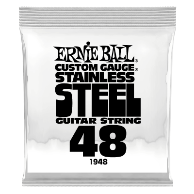 Ernie Ball 1948 струна одиночная для электрогитары, Серия Stainless Steel, Калибр: 48, Сердцевина: шестигранник; сталь, покрытая оловом, Обмотка: Ernie Ball 1948 струна одиночная для электрогитары, Серия Stainless Steel, Калибр: 48, Сердцевина: шестигранник; сталь, покрытая оловом, Обмотка: