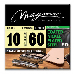 Magma Strings GE230ED - Струны для 7-струнной электрогитары 10-60, Серия: Nickel Plated Steel, Калибр: 10-13-17-28-38-50-60, Обмотка: круглая, никелир