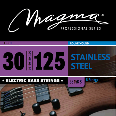 Magma Strings BE156S - Струны для 6-струнной бас-гитары 30-125, Серия: Stainless Steel, Калибр: 30-40-60-80-100-125, Обмотка: круглая, нержавеющая ста Magma Strings BE156S - Струны для 6-струнной бас-гитары 30-125, Серия: Stainless Steel, Калибр: 30-40-60-80-100-125, Обмотка: круглая, нержавеющая ста