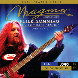 Magma Strings PS105 - Струны для 5-струнной бас-гитары Low B Peter Sonntag 40-120, Серия: Signature, Калибр: 40-60-80-100-120, Обмотка: никелированная
