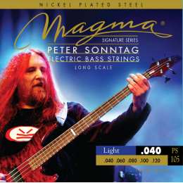 Magma Strings PS105 - Струны для 5-струнной бас-гитары Low B Peter Sonntag 40-120, Серия: Signature, Калибр: 40-60-80-100-120, Обмотка: никелированная Magma Strings PS105 - Струны для 5-струнной бас-гитары Low B Peter Sonntag 40-120, Серия: Signature, Калибр: 40-60-80-100-120, Обмотка: никелированная