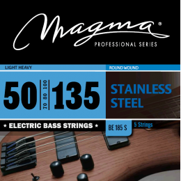 Magma Strings BE185S - Струны для 5-струнной бас-гитары Low B 50-135, Серия: Stainless Steel, Калибр: 50-70-80-100-135, Обмотка: круглая, нержавеющая Magma Strings BE185S - Струны для 5-струнной бас-гитары Low B 50-135, Серия: Stainless Steel, Калибр: 50-70-80-100-135, Обмотка: круглая, нержавеющая