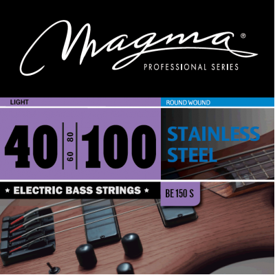 Magma Strings BE150S - Струны для бас-гитары 40-100, Серия: Stainless Steel, Калибр: 40-60-80-100, Обмотка: круглая, нержавеющая сталь, Натяжение: Lig Magma Strings BE150S - Струны для бас-гитары 40-100, Серия: Stainless Steel, Калибр: 40-60-80-100, Обмотка: круглая, нержавеющая сталь, Натяжение: Lig