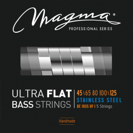 Magma Strings BE165SUF - Струны с плоской обмоткой для 5-струнной бас-гитары Low B 45-125, Серия: Ultra Flat, Калибр: 45-65-80-100-125, Обмотка: плоск