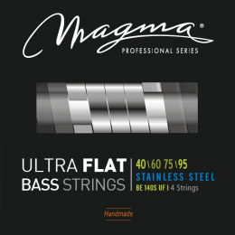 Magma Strings BE140SUF - Струны с плоской обмоткой для бас-гитары 40-95, Серия: Ultra Flat, Калибр: 40-60-75-95, Обмотка: плоская, нержавеющая сталь,