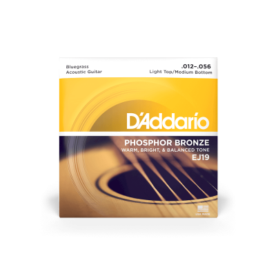 D'Addario EJ19 - комплект струн для акустической гитары 12-16-25-35-45-56