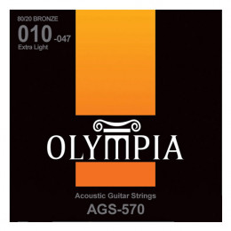 Olympia AGS570 струны для ак. гитары 10-14-23w-30-39-47 Бронза