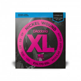 D'addario EXL170-5SL - струны для 5 струнной бас-гитары ( 45 - 130 ) никель D'addario EXL170-5SL - струны для 5 струнной бас-гитары ( 45 - 130 ) никель