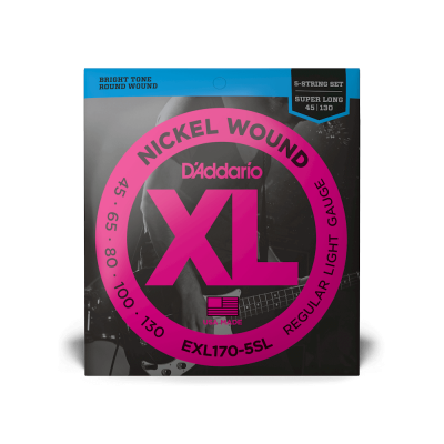 D'addario EXL170-5SL - струны для 5 струнной бас-гитары ( 45 - 130 ) никель