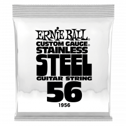 Ernie Ball 1956 струна одиночная для электрогитары, Серия Stainless Steel, Калибр: 56, Сердцевина: шестигранник; сталь, покрытая оловом, Обмотка: Ernie Ball 1956 струна одиночная для электрогитары, Серия Stainless Steel, Калибр: 56, Сердцевина: шестигранник; сталь, покрытая оловом, Обмотка: