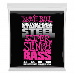 Ernie Ball 2844 струны для бас-гитары Stainless Steel Bass Super Slinky (45-65-80-100) Ernie Ball 2844 струны для бас-гитары Stainless Steel Bass Super Slinky (45-65-80-100)