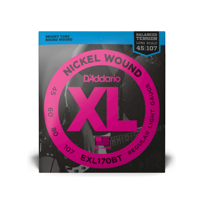D'Addario EXL170BT - комплект струн для бас-гитары 45-60-80-107 D'Addario EXL170BT - комплект струн для бас-гитары 45-60-80-107