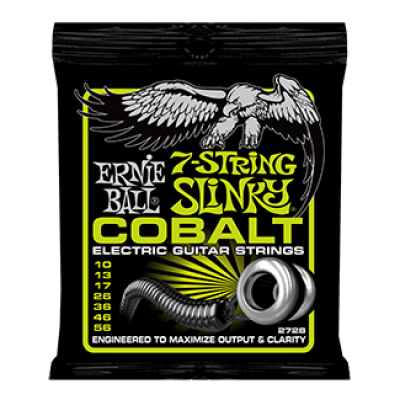 Ernie Ball 2728 струны для 7стр. эл.гитары Cobalt Electric Regular Slinky 7 (10-13-17-26-36-46-56) обмотка кобальт Ernie Ball 2728 струны для 7стр. эл.гитары Cobalt Electric Regular Slinky 7 (10-13-17-26-36-46-56) обмотка кобальт