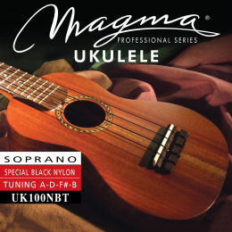 Magma Strings UK100NBT - Струны для укулеле сопрано традиционный строй 1-B / 2-F / 3-D / 4-A, Серия: Nylon Negro Magma Strings UK100NBT - Струны для укулеле сопрано традиционный строй 1-B / 2-F / 3-D / 4-A, Серия: Nylon Negro
