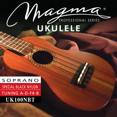 Magma Strings UK100NBT - Струны для укулеле сопрано традиционный строй 1-B / 2-F / 3-D / 4-A, Серия: Nylon Negro Magma Strings UK100NBT - Струны для укулеле сопрано традиционный строй 1-B / 2-F / 3-D / 4-A, Серия: Nylon Negro