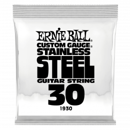 Ernie Ball 1930 струна одиночная для электрогитары, Серия Stainless Steel, Калибр: 30, Сердцевина: шестигранник; сталь, покрытая оловом, Обмотка: Ernie Ball 1930 струна одиночная для электрогитары, Серия Stainless Steel, Калибр: 30, Сердцевина: шестигранник; сталь, покрытая оловом, Обмотка: