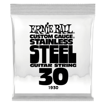 Ernie Ball 1930 струна одиночная для электрогитары, Серия Stainless Steel, Калибр: 30, Сердцевина: шестигранник; сталь, покрытая оловом, Обмотка: Ernie Ball 1930 струна одиночная для электрогитары, Серия Stainless Steel, Калибр: 30, Сердцевина: шестигранник; сталь, покрытая оловом, Обмотка: