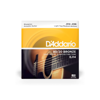 D'addario EJ14 - струны для акустической гитары ( 12 - 56 ) бронза 80/20 D'addario EJ14 - струны для акустической гитары ( 12 - 56 ) бронза 80/20