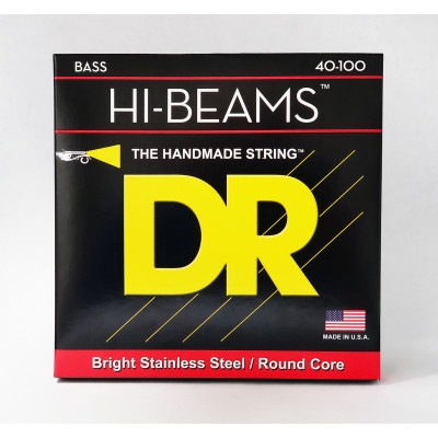 DR LR-40 - струны для 4-струнной бас-гитары, Калибр: 40-100, Серия: HI-BEAM™, Обмотка: нержавеющая сталь, Покрытие: нет DR LR-40 - струны для 4-струнной бас-гитары, Калибр: 40-100, Серия: HI-BEAM™, Обмотка: нержавеющая сталь, Покрытие: нет