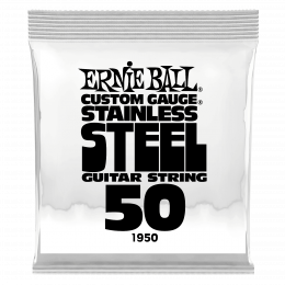 Ernie Ball 1950 струна одиночная для электрогитары, Серия Stainless Steel, Калибр: 50, Сердцевина: шестигранник; сталь, покрытая оловом, Обмотка: Ernie Ball 1950 струна одиночная для электрогитары, Серия Stainless Steel, Калибр: 50, Сердцевина: шестигранник; сталь, покрытая оловом, Обмотка: