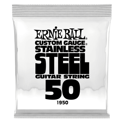 Ernie Ball 1950 струна одиночная для электрогитары, Серия Stainless Steel, Калибр: 50, Сердцевина: шестигранник; сталь, покрытая оловом, Обмотка: Ernie Ball 1950 струна одиночная для электрогитары, Серия Stainless Steel, Калибр: 50, Сердцевина: шестигранник; сталь, покрытая оловом, Обмотка: