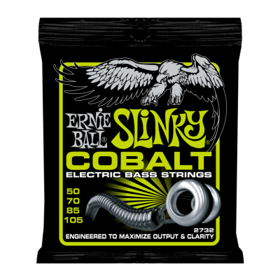 Ernie Ball 2732 струны для бас-гитары Cobalt Bass Regular Slinky (50-70-85-105) обмотка кобальт Ernie Ball 2732 струны для бас-гитары Cobalt Bass Regular Slinky (50-70-85-105) обмотка кобальт