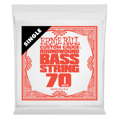 Ernie Ball 1670 струна для бас-гитар. Никель, калибр .070 Ernie Ball 1670 струна для бас-гитар. Никель, калибр .070