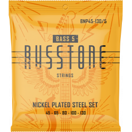 Russtone BNP45-130/5 струны для бас-гитары Nickel Plated Bass (45-65-80-100-130)
