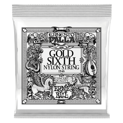 Ernie Ball 1546 6я струна для классической гитары.золотая оплётка калибр .042 Ernie Ball 1546 6я струна для классической гитары.золотая оплётка калибр .042