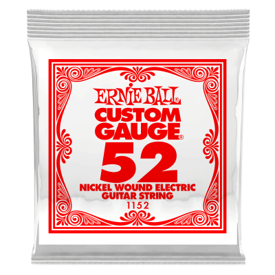 Ernie Ball 1152 струна для электро и акустических гитар. Сталь, калибр .052 Ernie Ball 1152 струна для электро и акустических гитар. Сталь, калибр .052
