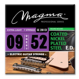 Magma Strings GE200ED - Струны для 7-струнной электрогитары 9-52, Серия: Nickel Plated Steel, Калибр: 9-11-16-24-32-42-52.