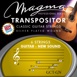 Magma Strings GCT-GN - Струны для классической гитары 1E 2A 3D 4G 5B 6E нестандартный строй, Серия: Transpositor, Обмотка: посеребрёная.