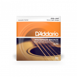 D'addario EJ15 - струны для акустической гитары ( 10 - 47 ) фосфористая бронза D'addario EJ15 - струны для акустической гитары ( 10 - 47 ) фосфористая бронза