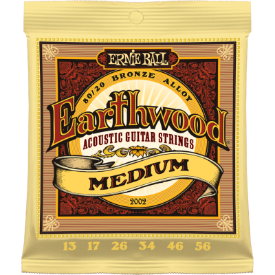 Ernie Ball 2002 струны для акуст.гитары Earthwood 80/20 Bronze Medium (13-17-26-34-46-56) Ernie Ball 2002 струны для акуст.гитары Earthwood 80/20 Bronze Medium (13-17-26-34-46-56)