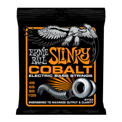 Ernie Ball 2733 струны для бас-гитары Cobalt Bass Hybrid Slinky (45-65-85-105) обмотка кобальт Ernie Ball 2733 струны для бас-гитары Cobalt Bass Hybrid Slinky (45-65-85-105) обмотка кобальт